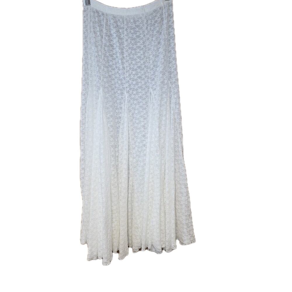 EUC Ivory Free People Kiss Kiss Sheer Mesh Maxi Slip XS - Picture 3 of 10